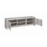 Coaster Hays 2-door TV Console Grey Driftwood Model 701025